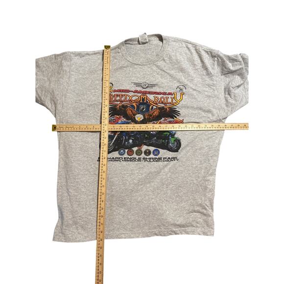 2007 MidAmerica Freedom Rally TShirt 2XL Eagle Motorcycles POW MIA Patriotic USA - Picture 5 of 5